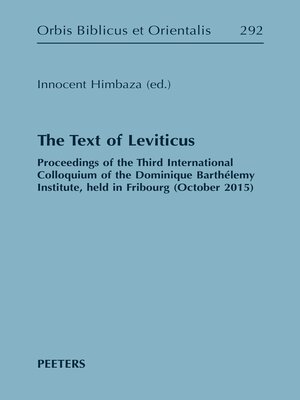 cover image of The Text of Leviticus